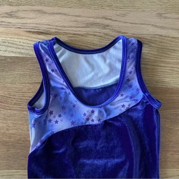 GK Purple Size Child Large Gymnastics Leotard - Picture 8 of 9